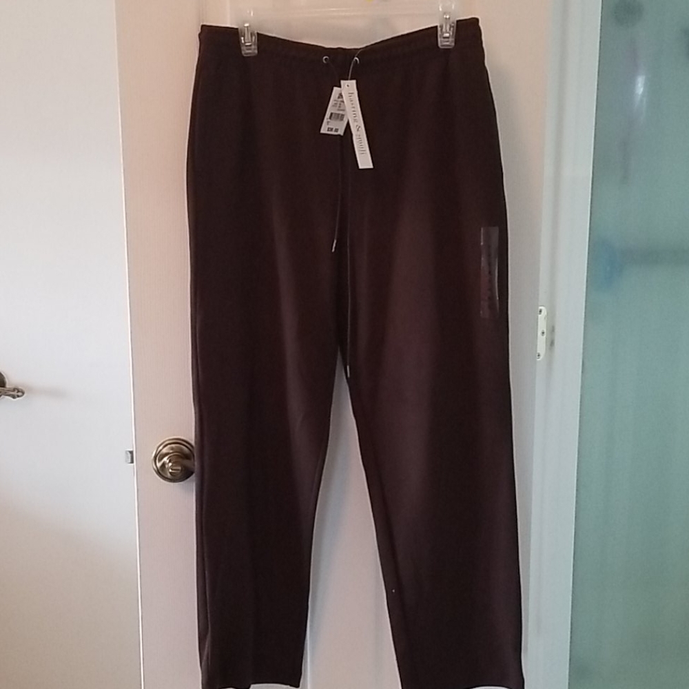 NWT brown draw string, elastic waist pants
